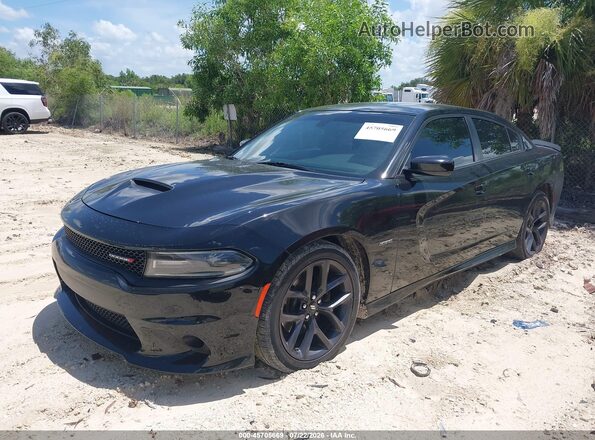 2C3CDXCT8KH721590 2019 DODGE CHARGER Black Przód lewy