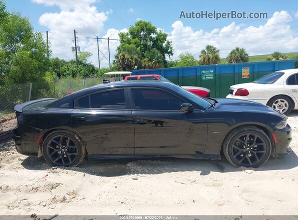 2C3CDXCT8KH721590 2019 DODGE CHARGER Black Widok wnętrza z tyłu