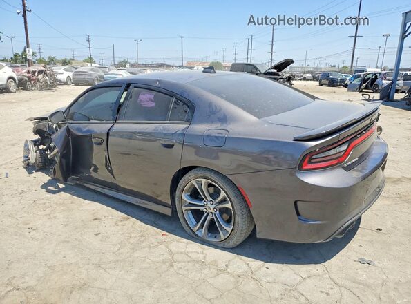 2C3CDXCT8LH163032 2020 DODGE CHARGER Gray Trasero izquierdo