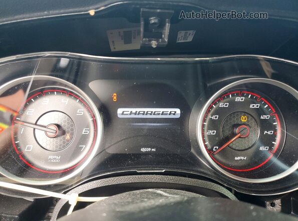 2C3CDXCT8MH605910 2021 DODGE CHARGER Black Widok zestawu wskaźników