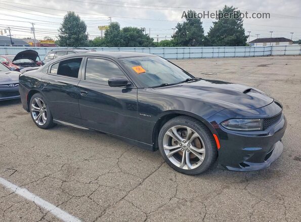 2C3CDXCT8MH605910 2021 DODGE CHARGER Black Przód prawy