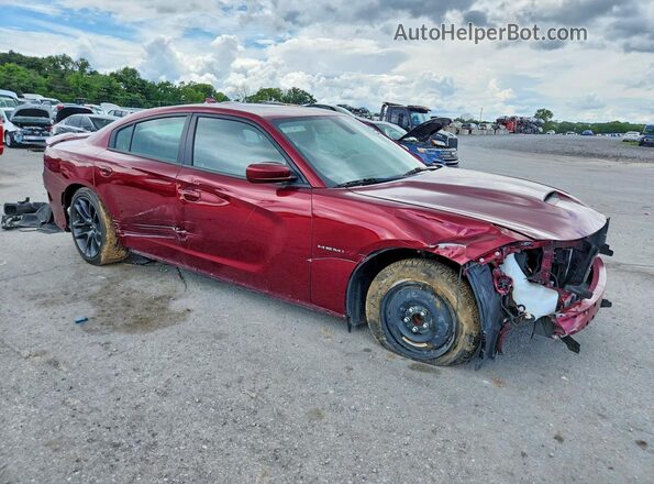 2C3CDXCT8MH675018 2021 DODGE CHARGER Бордовый Передняя правая четверть