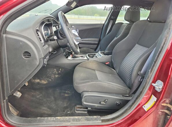 2C3CDXCT8MH675018 2021 DODGE CHARGER Бордовый Вид салона спереди