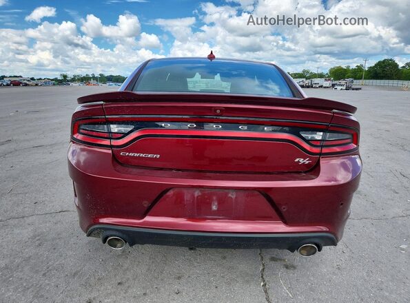 2C3CDXCT8MH675018 2021 DODGE CHARGER Бордовый Вид сзади