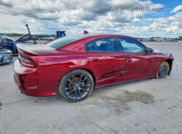 2C3CDXCT8MH675018 2021 DODGE CHARGER Бордовый Задняя правая четверть