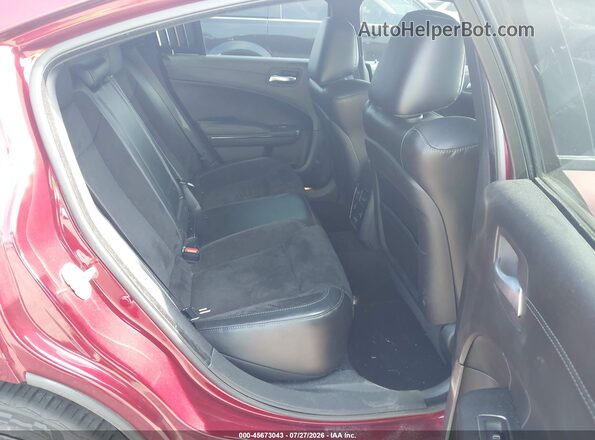 2C3CDXCT8NH261707 2022 DODGE CHARGER Burgundy VIN կոդի պիտակի տեսք