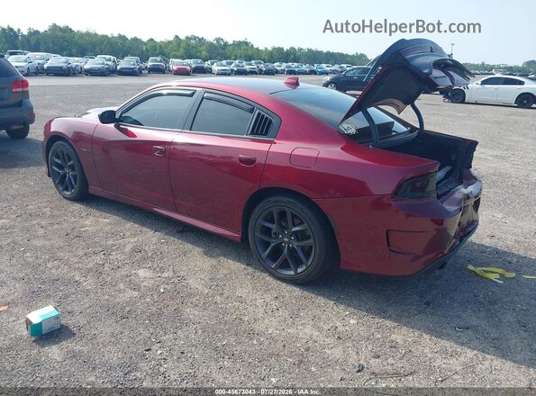 2C3CDXCT8NH261707 2022 DODGE CHARGER Burgundy Հետևի ձախ