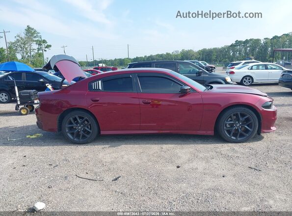 2C3CDXCT8NH261707 2022 DODGE CHARGER Burgundy Սալոնի հետևի տեսք