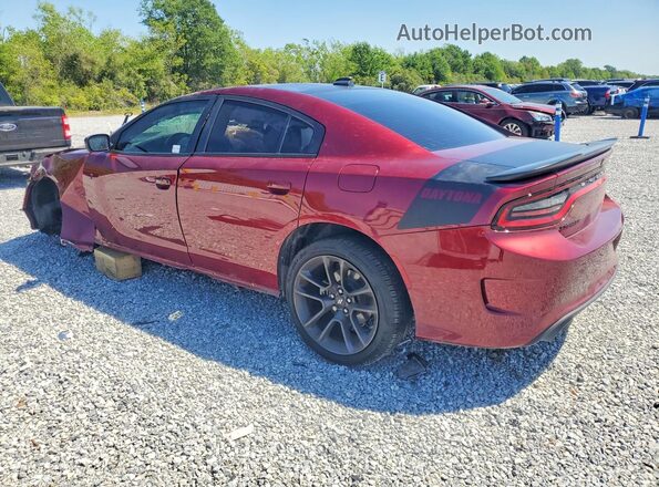 2C3CDXCT8PH580432 2023 DODGE CHARGER Burgundy Trasero izquierdo