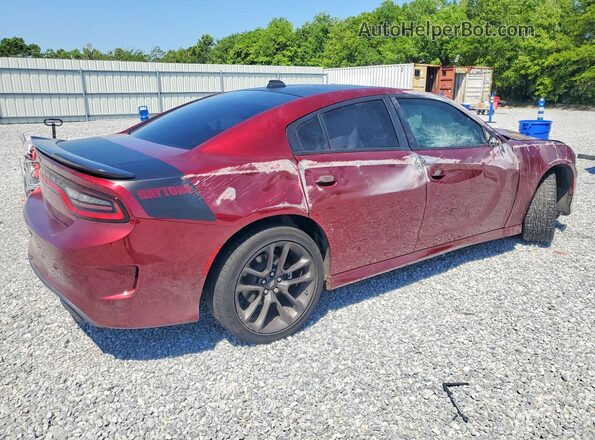 2C3CDXCT8PH580432 2023 DODGE CHARGER Burgundy Trasero derecho