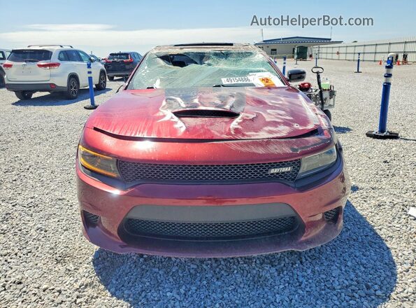 2C3CDXCT8PH580432 2023 DODGE CHARGER Burgundy Vista frontal