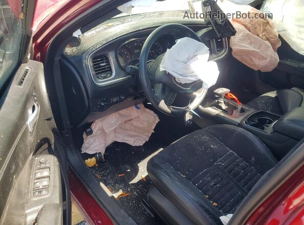 2C3CDXCT8PH580432 2023 DODGE CHARGER Burgundy Vista del salpicadero