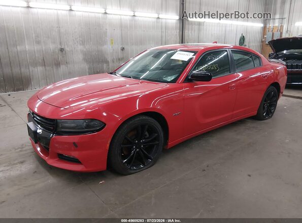 2C3CDXCT9GH216147 2016 DODGE CHARGER Red წინა მარცხენა ხედი სამი მეოთხედიდან