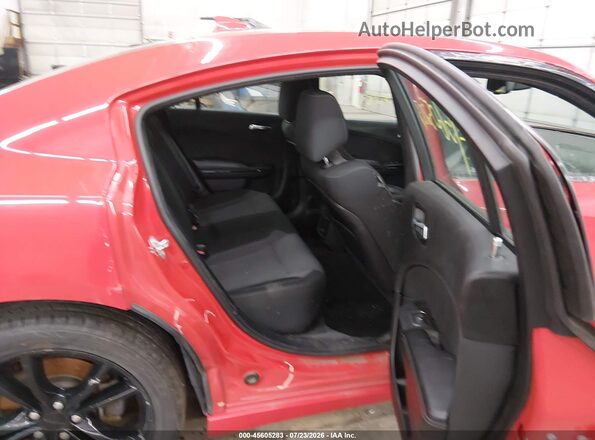 2C3CDXCT9GH216147 2016 DODGE CHARGER Red VIN კოდის სტიკერის ხედი