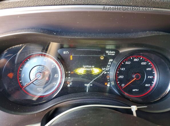 2C3CDXCT9GH340905 2016 DODGE CHARGER White Instrument cluster view