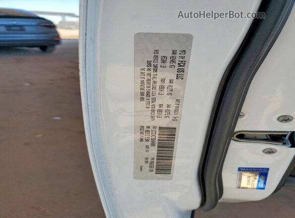 2C3CDXCT9GH340905 2016 DODGE CHARGER White VIN sticker view
