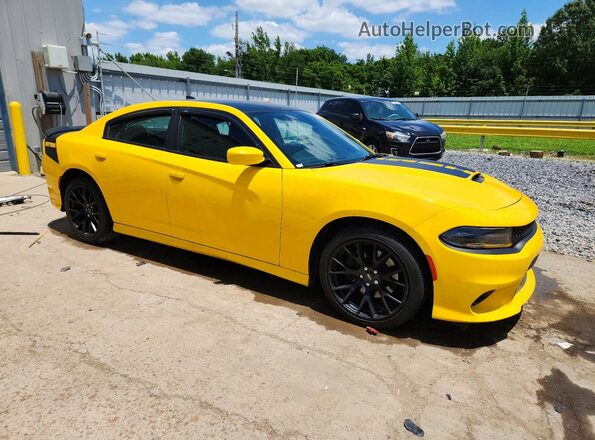 2C3CDXCT9HH544492 2017 DODGE CHARGER Желтый Передняя правая четверть