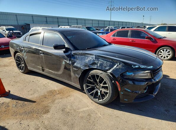2C3CDXCT9HH614055 2017 DODGE CHARGER Черный Передняя правая четверть