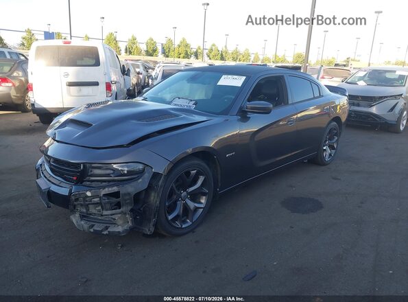 2C3CDXCT9HH643944 2017 DODGE CHARGER Серый Передняя левая четверть