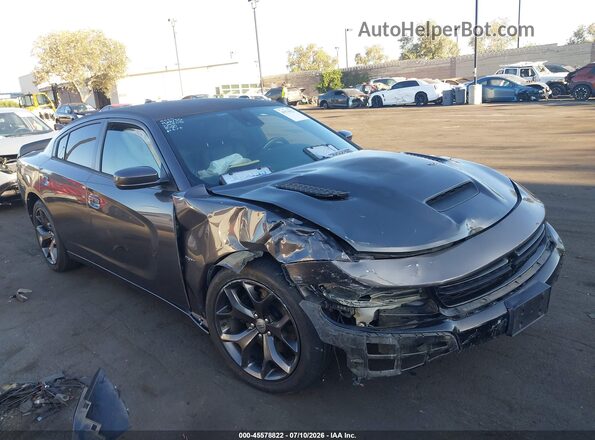 2C3CDXCT9HH643944 2017 DODGE CHARGER Серый Вид спереди