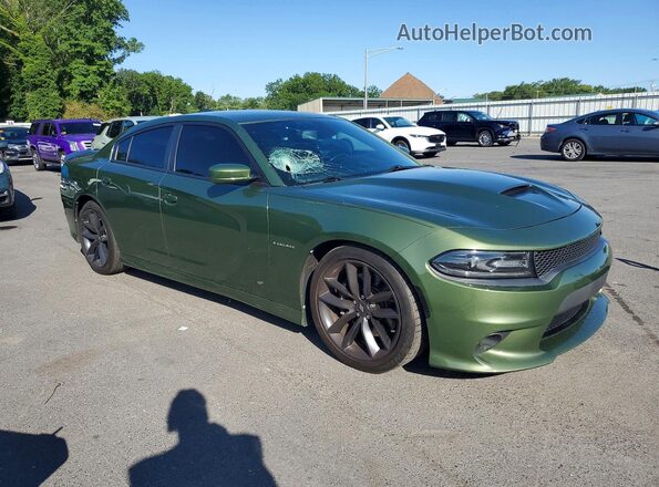 2C3CDXCT9LH208575 2020 DODGE CHARGER Green Front right
