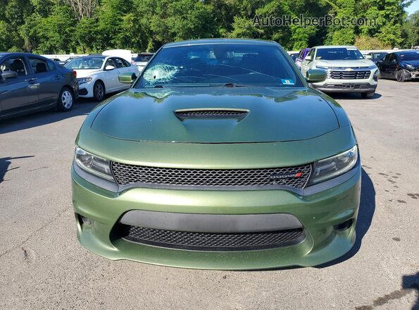 2C3CDXCT9LH208575 2020 DODGE CHARGER Green Front view