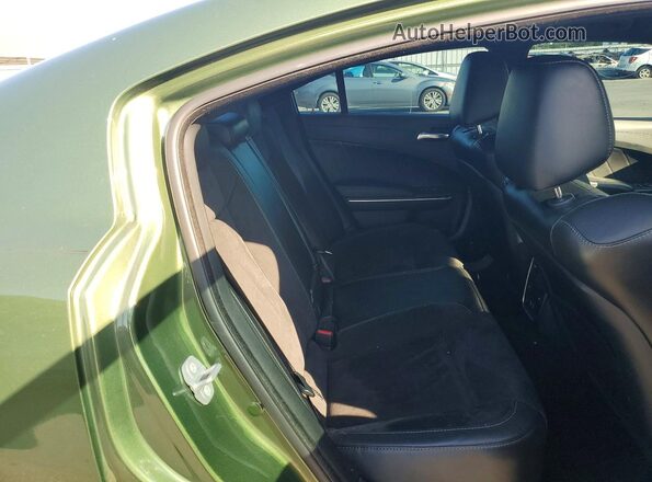 2C3CDXCT9LH208575 2020 DODGE CHARGER Green Rear seats view