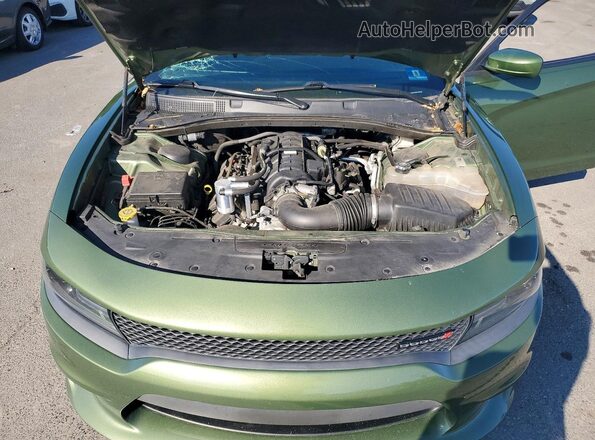 2C3CDXCT9LH208575 2020 DODGE CHARGER Green Rear interior view