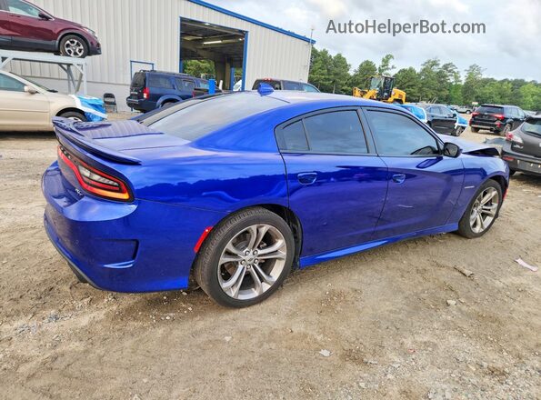 2C3CDXCT9MH553882 2021 DODGE CHARGER Blue Trasero derecho