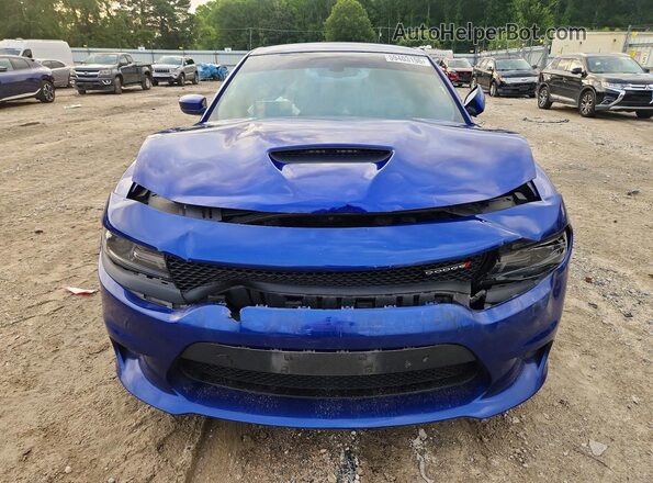 2C3CDXCT9MH553882 2021 DODGE CHARGER Blue Vista frontal