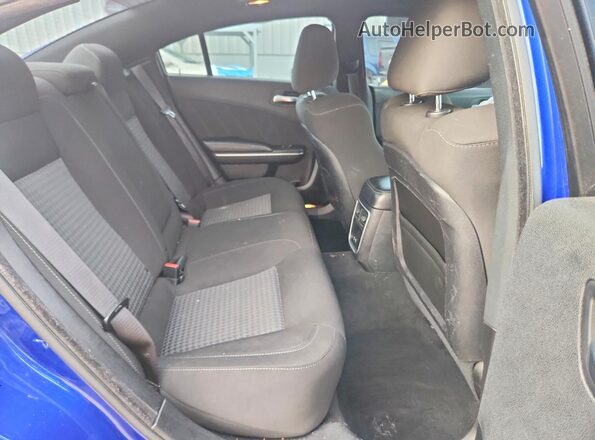 2C3CDXCT9MH553882 2021 DODGE CHARGER Blue Vista de los asientos traseros