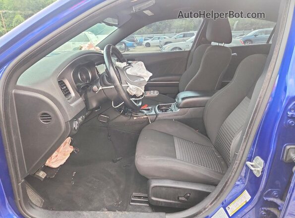 2C3CDXCT9MH553882 2021 DODGE CHARGER Blue Vista interior delantera