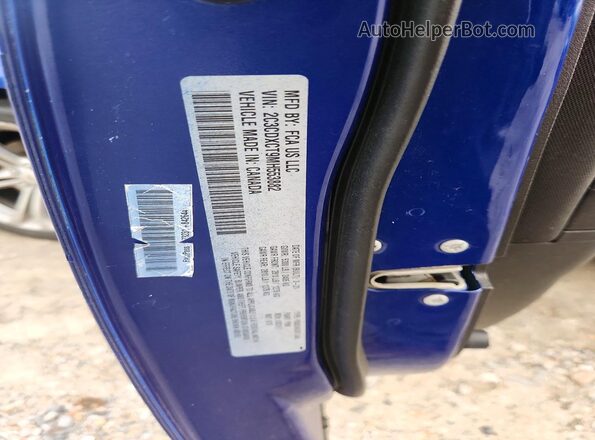 2C3CDXCT9MH553882 2021 DODGE CHARGER Blue Vista del compartimento del motor