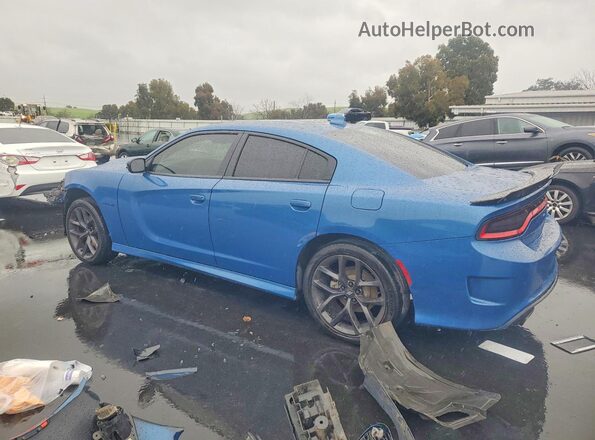 2C3CDXCT9MH629150 2021 DODGE CHARGER Blue Tył lewy