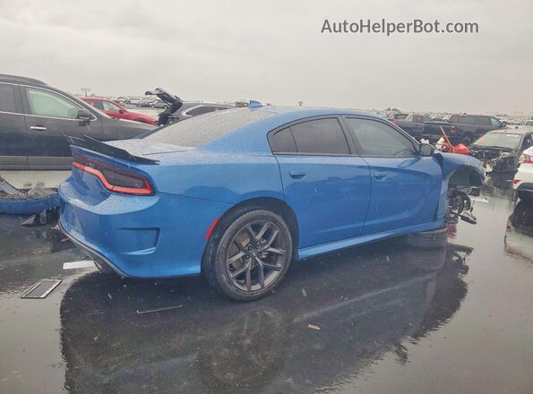 2C3CDXCT9MH629150 2021 DODGE CHARGER Blue Tył prawy