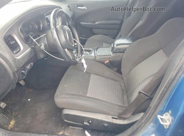 2C3CDXCT9MH629150 2021 DODGE CHARGER Blue Widok wnętrza z przodu