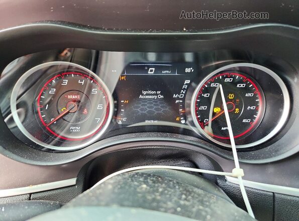 2C3CDXCT9MH638656 2021 DODGE CHARGER Silver Instrument cluster view