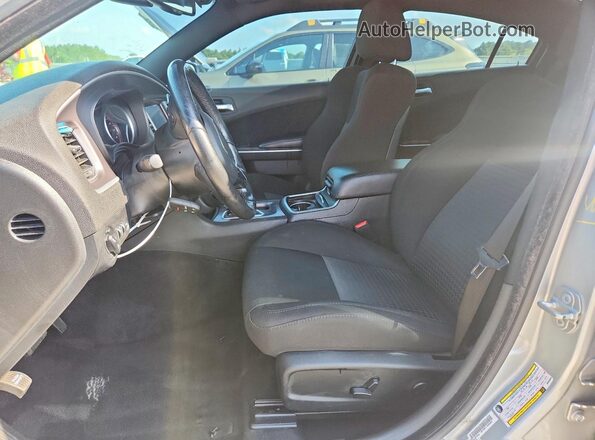 2C3CDXCT9MH638656 2021 DODGE CHARGER Silver Front interior view