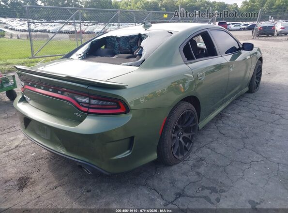 2C3CDXCT9NH165987 2022 DODGE CHARGER Green Հետևի աջ