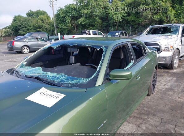 2C3CDXCT9NH165987 2022 DODGE CHARGER Green Դիմացի տեսք