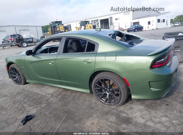 2C3CDXCT9NH165987 2022 DODGE CHARGER Green Սալոնի 360 աստիճան տեսք