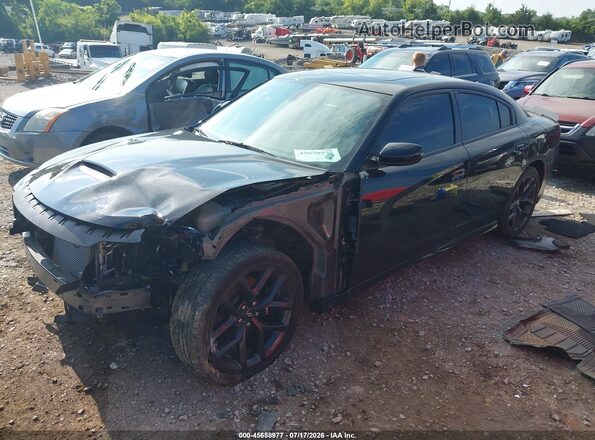 2C3CDXCT9NH183793 2022 DODGE CHARGER Black Vista tres cuartos delantera izquierda