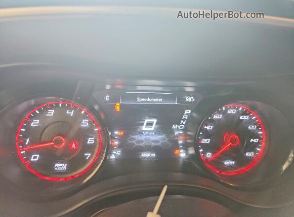 2C3CDXCT9NH208708 2022 DODGE CHARGER Серый Вид щитка приборов