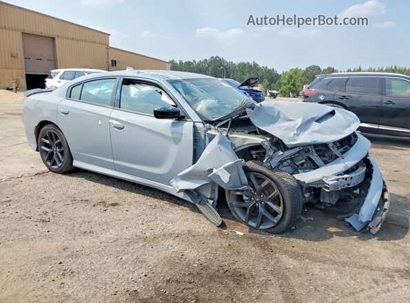 2C3CDXCT9NH240445 2022 DODGE CHARGER Серый Передняя правая четверть