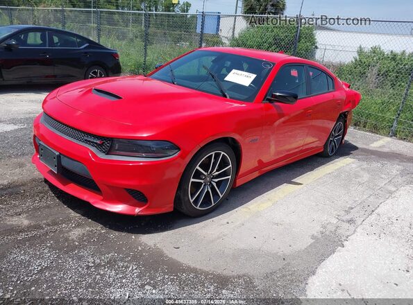 2C3CDXCT9PH604544 2023 DODGE CHARGER Orange Przód lewy