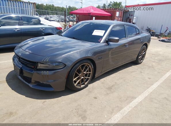 2C3CDXCTXGH302289 2016 DODGE CHARGER Gray Առջևի ձախ երեք քառորդ տեսարան