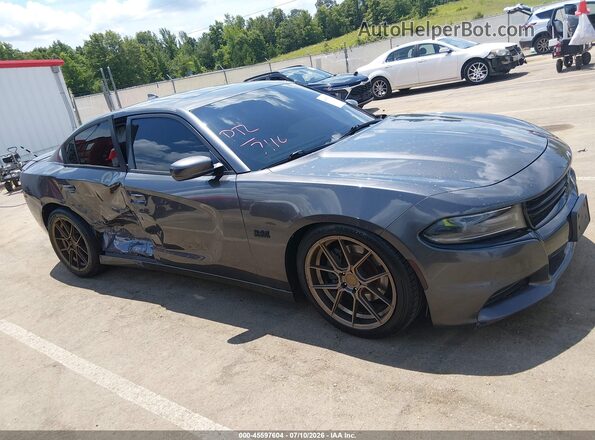 2C3CDXCTXGH302289 2016 DODGE CHARGER Gray Սալոնի հետևի տեսք