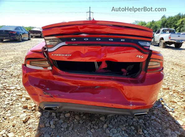 2C3CDXCTXHH634847 2017 DODGE CHARGER Red Հետևի տեսք