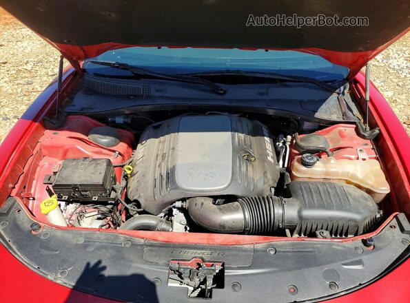 2C3CDXCTXHH634847 2017 DODGE CHARGER Red Սալոնի հետևի տեսք