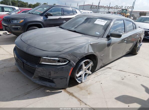 2C3CDXCTXJH162400 2018 DODGE CHARGER Серый Передняя левая четверть